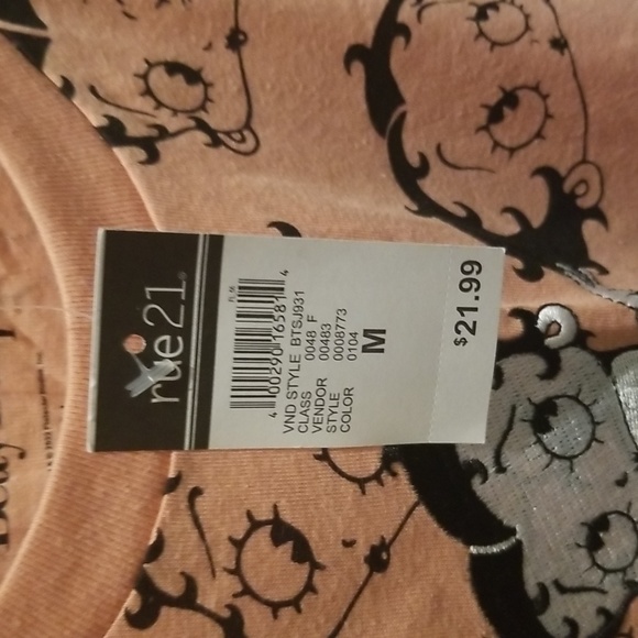 COPY - Rue21 Betty Boop Orange Crop Top NEW WT - Picture 7 of 7